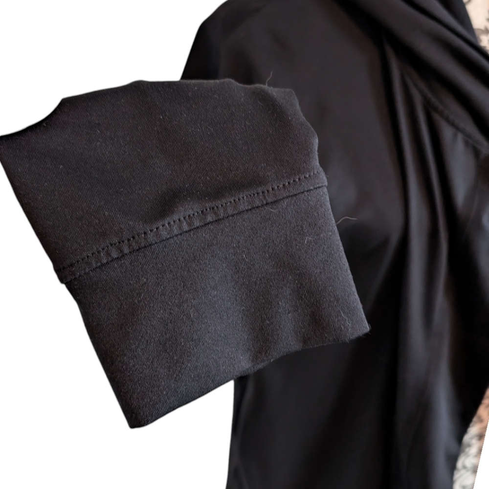 Roots Lightweight Cardigan Women Small Black Open Front Layering - Picture 8 of 14